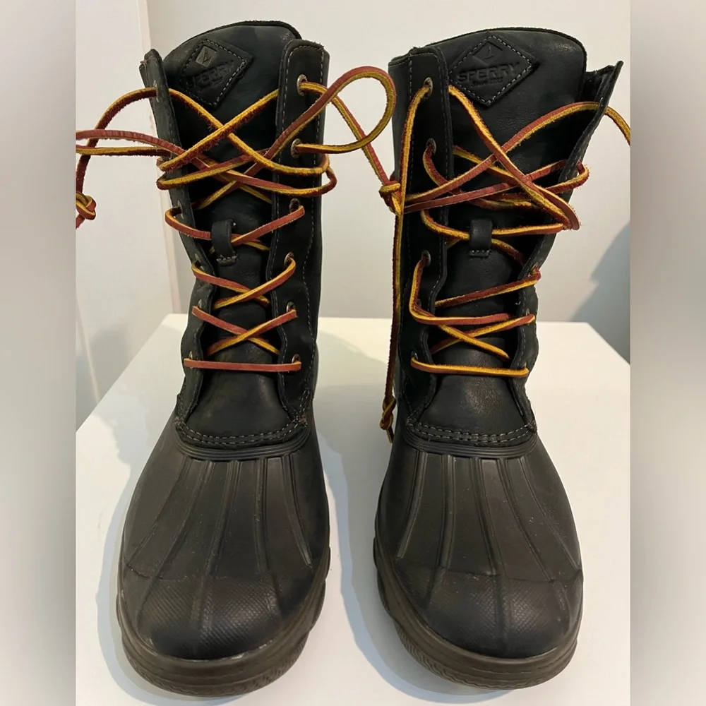 Women’s Sperry Saltwater Wedge Duck Boots Sz 9 - Picture 3 of 9